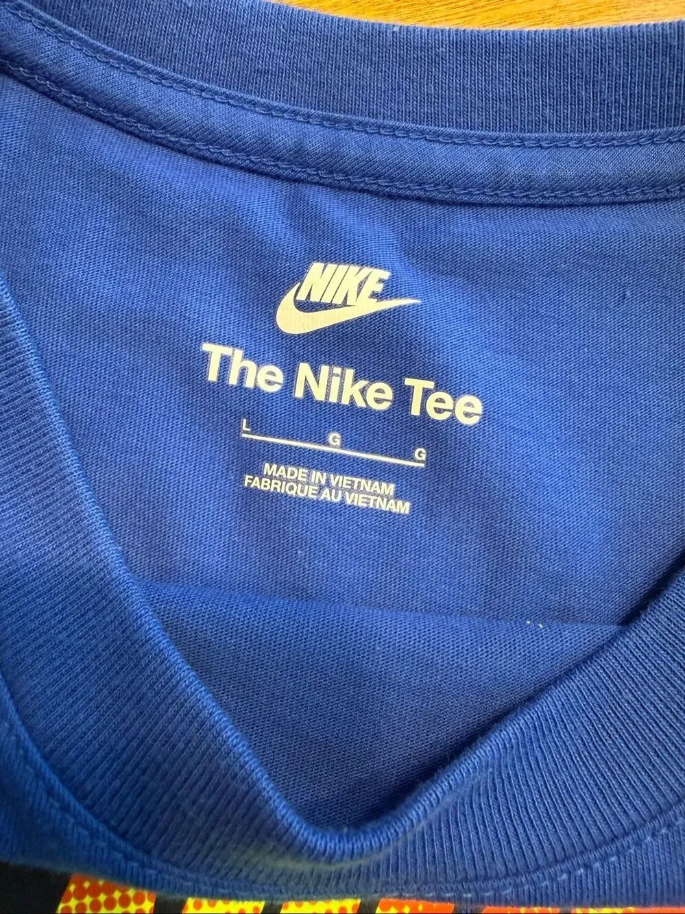 Nike Youth Athletic Cut Graphic Logo Short Sleeve T-Shirt Blue Size Large